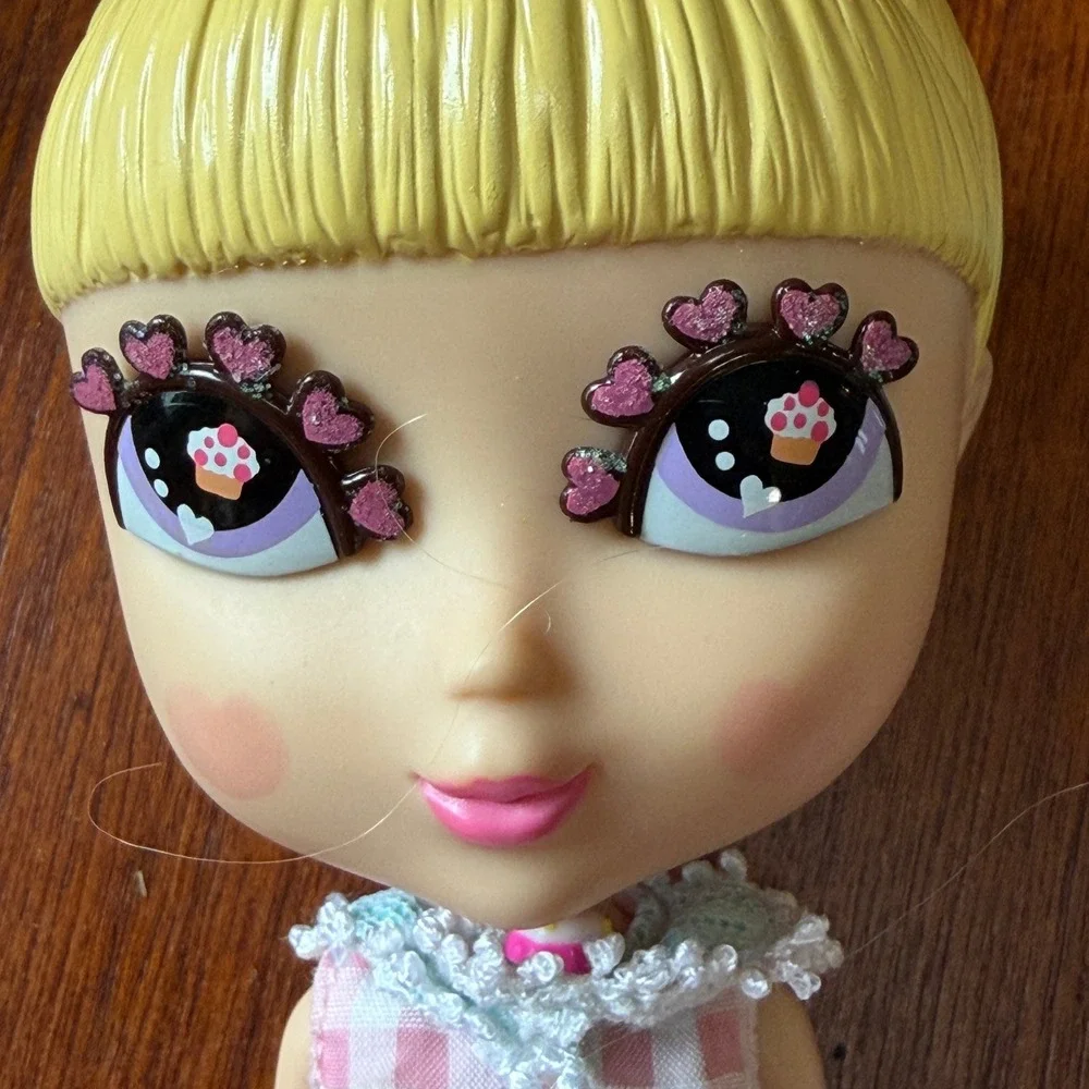 Jada Toys Girlz n Dolls Pink Gingham Dress Interchangeable Hair Accessories Lot